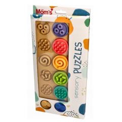 Puzzle senzorické kolieska XL, pastelové (4)