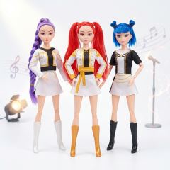 Súprava figúrok Demon Hunters K-pop Spievajúce Glamour 3ks 30 cm (4)