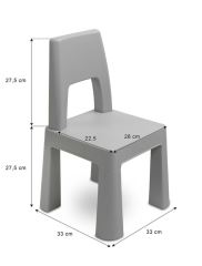 Súprava detského nábytku TOYZ MONTI 1+2, mätová/biela (573617)