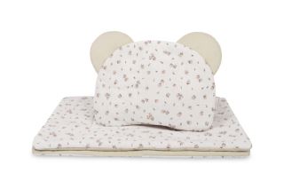 Sada do kočíka Rose, bavlnená 54 × 74 cm + vankúšik 28 × 36 cm, béžová