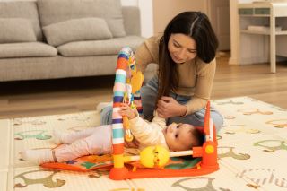 Vzdelávacia edukačná hracia podložka so zvukmi ZOO - tyrkysová (573695)