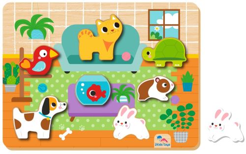 Vkládacie puzzle Maznáčikovia, 8 dielov