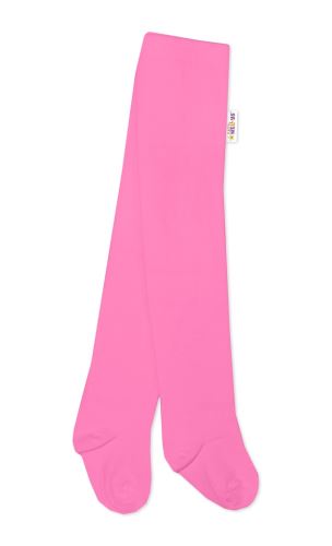 Baby Nellys Dětské punčocháče bavlněné BASIC - růžové