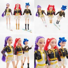 Sada spievajúcich figúrok Demon Hunters K-pop Melody 3 ks 30 cm (3)