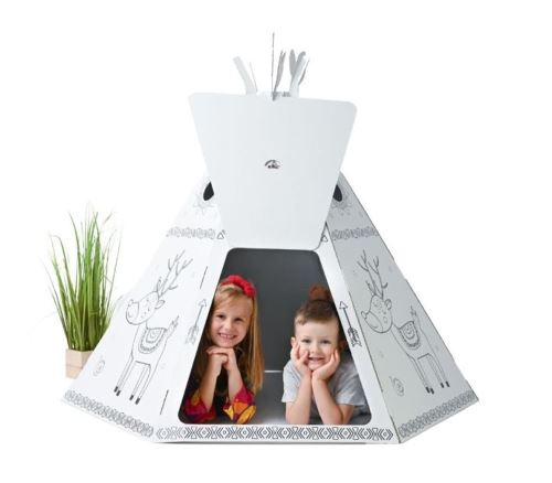Detský kartónový domček- Teepee stan