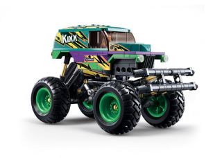 Sluban Power Bricks M38-B1161 Naťahovacie auto Bigfoot Green-Purple Speed Kixx (2)