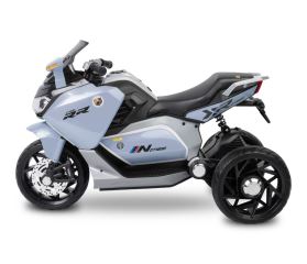 Elektrická trojkolka pre deti TOYZ – 2 motory, LED, USB, modrá (8)