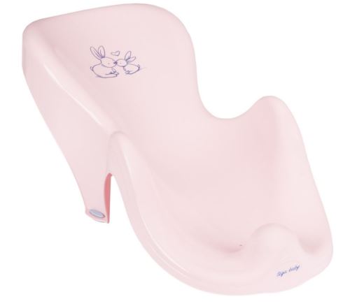 TEGA BABY Plastové lehátko do vaničky Eco Bunny, ružové