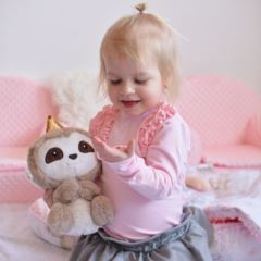 Plyšová hračka Tulilo Lenochod Olík, 23 cm - sivý (1)
