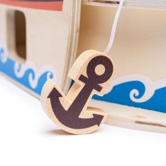 Bigjigs Toys Pirátska loď s pirátmi (5)