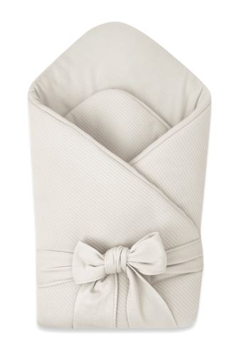 Luxusná zavinovačka SOFT pre bábätko 75x75 cm - sv. béžová