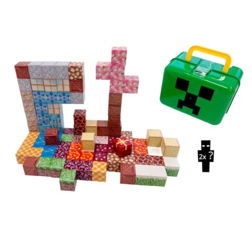 Magnetická stavebnica Minecraft Creeper box 98ks