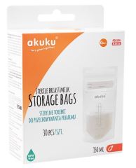 Jednorazové sterilné sáčky na skladovanie pokrmov - 150 ml, 30 ks (2)