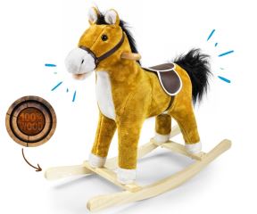 Hojdací kôň Teddy Light Brown – Milly Mally (5)