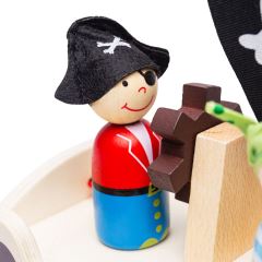 Bigjigs Toys Pirátska loď s pirátmi (3)