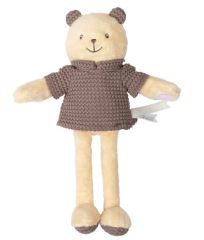 CHICCO plyšový medvedík s hrkálkou My Sweet Doudou. béžový