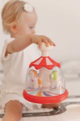 Toyz Edukačná hračka Vlčík s koníkmi – červená, kolotoč, 6m+ (4)