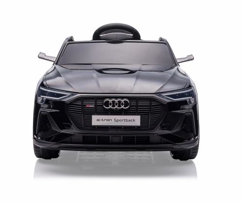Elektrické autíčko Audi E-Tron Sportback 12V s diaľkovým ovládaním a LED svetlami, čierne