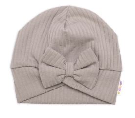 Žebrovaná rostoucí souprava 3D, Baby Girl - taupe (3)
