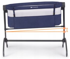 Kinderkraft Detská prídavná postieľka 2v1, Bea - jeans (4)