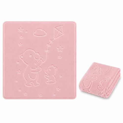 Luxusná deka Easy Care Baby Nellys 80×110 cm pre bábätko - ružová