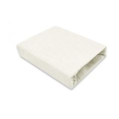 Mušelínové prestieradlo postieľky 60 x 120 NATURE double - smotanové (1)