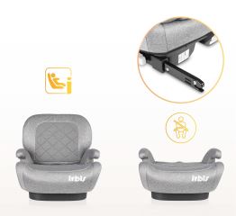 Podsedák, autosedačka Irbis i-Size 125–150 cm s ISOFIX – ruzová (1)