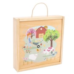 2Kids Toys Puzzle v drevenej krabici Štyri ročné obdobia (1)