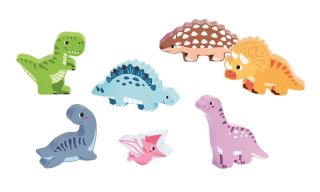 Drevené 3D puzzle - dinosaury (2)