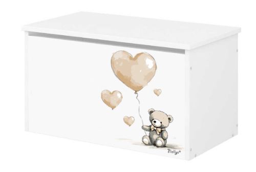 Box na hračky Nellys - Teddy love - béžový (1)
