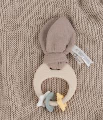 CHICCO Multisenzorické hryzátko Králik My Sweet Doudou – silikónové hryzátko pre bábätko (3)