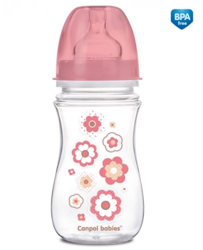 Antikoliková fľaštička Newborn Canpol Babies - kvetinka