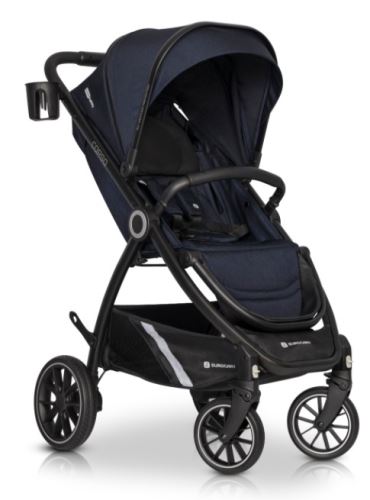 EURO CART Moderný športový kočík Corso 2021 - granát, nosnosť až 22 kg