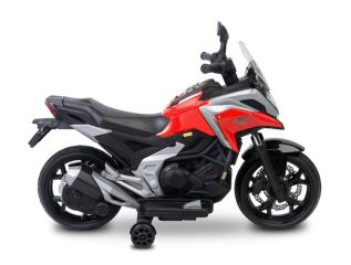 Elektrická motorka Honda NC750X pre deti – LED, USB, 3-8 rokov, červená, čierna (8)