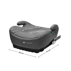 Detská podsedák ISOFIX i-Size 125–150 cm – ľahký, AIR FLOW, sivý (3)