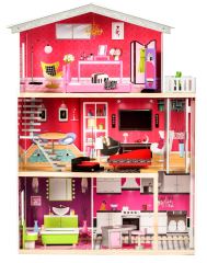 Dřevěný domeček pro panenky s výtahem - Candy Residence (6)