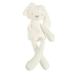 Plyšový maznáčik pre deti Bunny Love, smotanový, 54 cm
