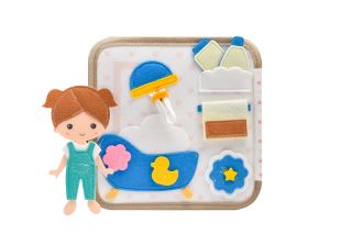 2Kids Toys Senzorická busy kniha Domček s bábikou (14)