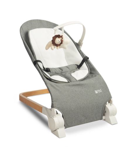 Dojčenské lehátko, ergonomické Pine - šedé (574477)