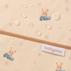 Nepremokavá zásterka – podbradník Bear, béžový, BabyOno (2)