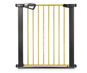 Detská bezpečnostná zábrana GUARDY 104 cm – bránka na schody a dvere (76–104 cm), čierna (3)