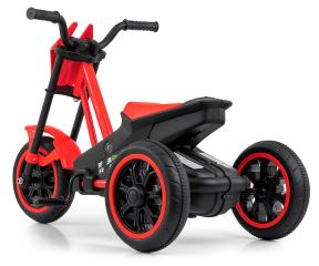 Detská motokára RIDER – šliapací gokart, 3+, nosnosť 30 kg - červené (2)