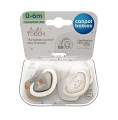 Cumlík Light Touch 0–6 m silikónový symetrický 2 ks DOGS – ortodontický, BPA free (2)