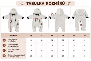 Oteplený detský overal so šľapkami a kapucňou + čiapočka, 2D, matcha
