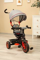 Trojkolka Buzz Grey, červená (558755)