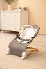 Dojčenské lehátko, ergonomické Pine - šedé (574487)
