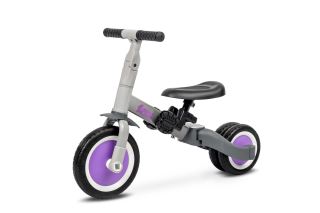 Multifunkčné detské odrážadlo a bicykel 4v1 Fox - sívé (1)