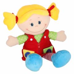 Montessori látková bábika Ivanka – senzorická maznavá bábika, 46cm, XXL