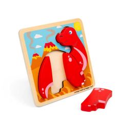 Bigjigs Toys Drevené vkladacie puzzle Diplodocus (1)