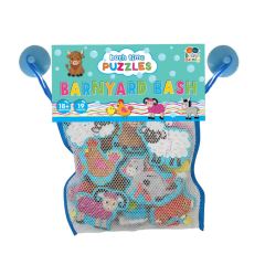 Buddy &amp; Barney Penové puzzle do vane Farma, 18 ks